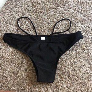 Black bathing suit bottoms